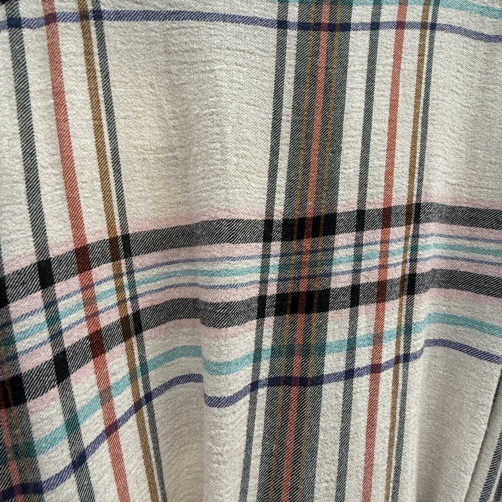 NWOT Reiss Plaid, Flannel Midi Popover Dress - Picture 11 of 15